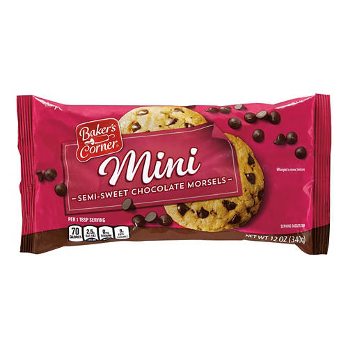 Baker's Corner Semi-Sweet Mini Chocolate Morsels, 12 oz